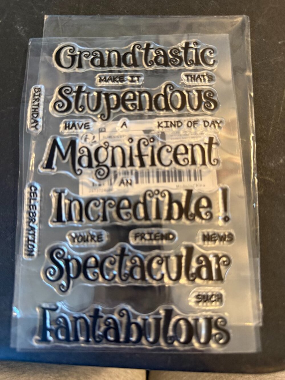 Temu Rubber Stamp Set